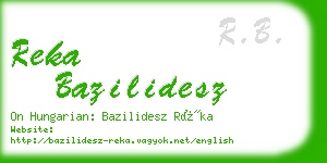 reka bazilidesz business card